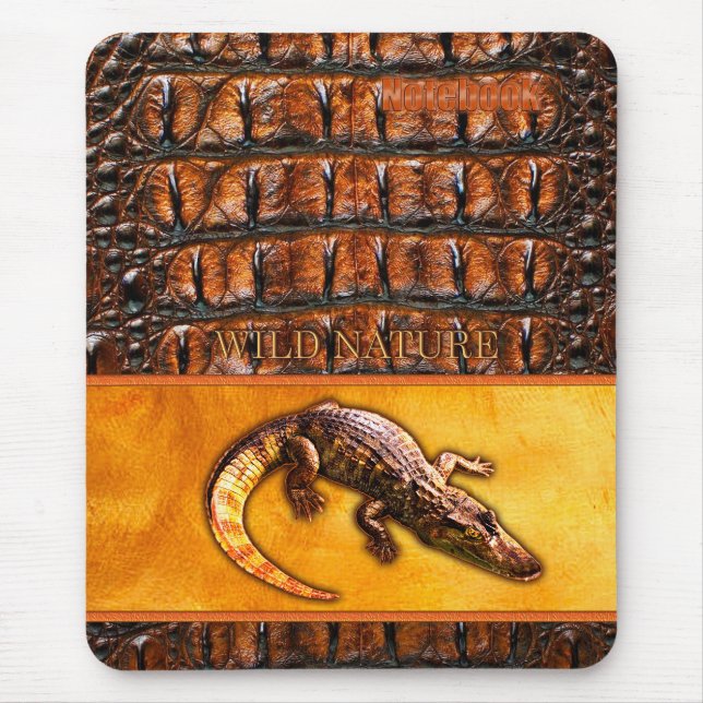 Tapis De Souris NATURE SAUVAGE - Collection de design CROCODILE-DI (Devant)