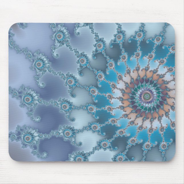 Tapis De Souris Nautilus - Art fractal (Devant)