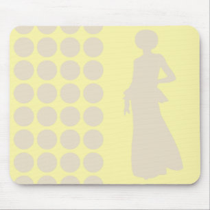 Tapis De Souris Navajo Crème Neutre Points Mode Silhouette