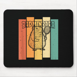 Tapis De Souris Navette Capybara Rétro - Haut Vintage Badminton Ba