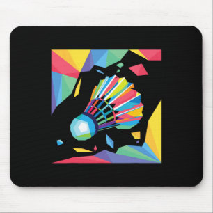 Tapis De Souris Navette colorée - Birdie Badminton Player Sports