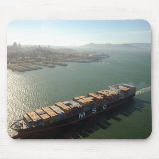 Tapis De Souris Navire porte-conteneurs de San Francisco