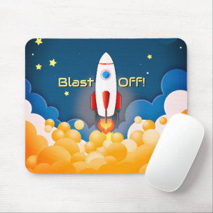 Tapis De Souris Navire spatial personnalisé pour l'espace extérieu
