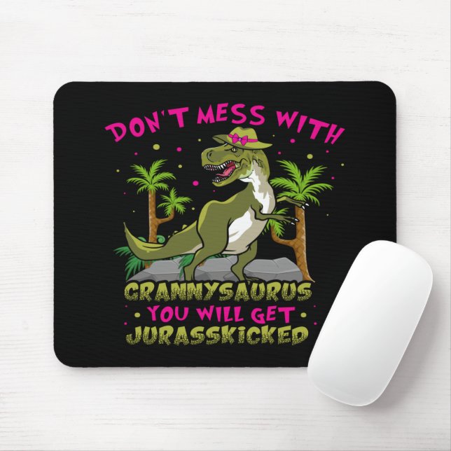 Tapis De Souris N'ayez pas de mal avec le grand saurus (Avec souris)