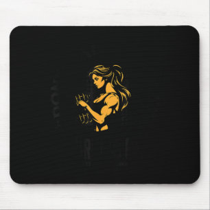 Tapis De Souris Ne me parle pas, je fais de l'exercice, affiche de