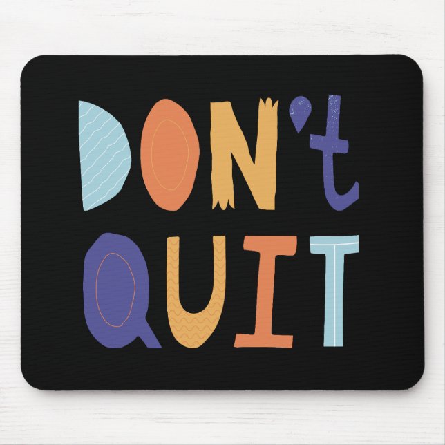 Tapis De Souris ne pas quitter le bloc-notes (Devant)