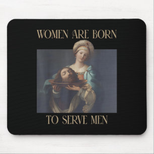 Tapis De Souris Né Pour Servir Hommes Drôle Boss Girl Motivational