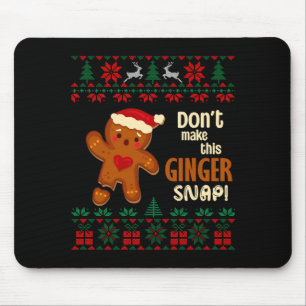 Tapis De Souris Ne rendez pas ce Noël laid de rousse aux épices de