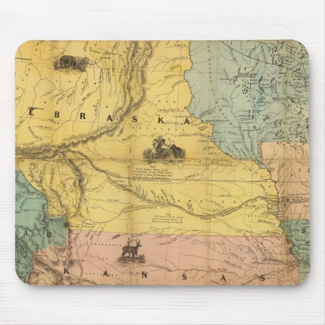 Tapis De Souris Nebraska et Kansas 2 (Devant)