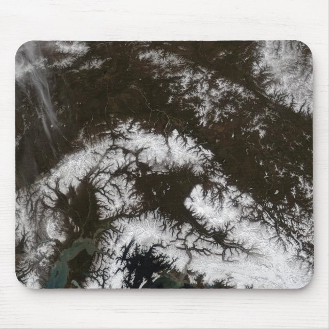 Tapis De Souris Neige dans le centre sud de l'Alaska (Devant)