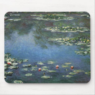 Tapis De Souris Nénuphars par Claude Monet, fleurs vintages