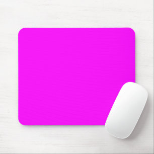 Tapis De Souris néon minimaliste magenta rose solide simple