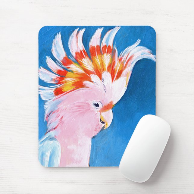 Tapis De Souris Neon Mohawk - Cockatoo rose (Avec souris)