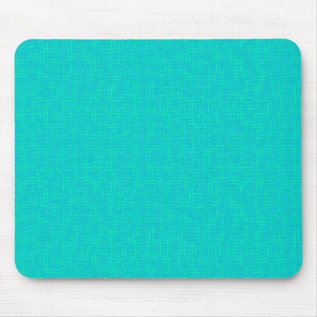 Tapis De Souris Néon turquoise texturé. (Devant)