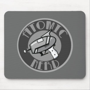 Tapis de souris nerd atomique de raygun