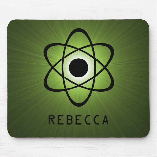 Tapis De Souris Nerdy Atomic Mousepad, Vert (Devant)