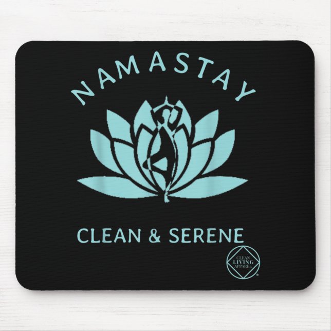 Tapis De Souris Nettoyage et sérénité des stupéfiants Yoga Anonyme (Devant)