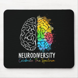 Tapis De Souris Neurodiversité - spectre autistique Asd Adhd Arc e