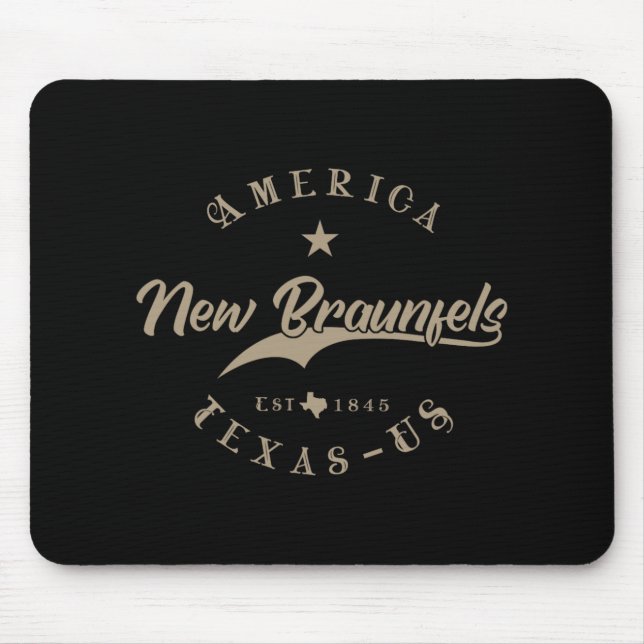 Tapis De Souris New Braunfels Tx Texas  (Devant)