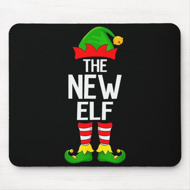 Tapis De Souris New Elf Xmas Matching Family Elf Squad Christmas  (Devant)