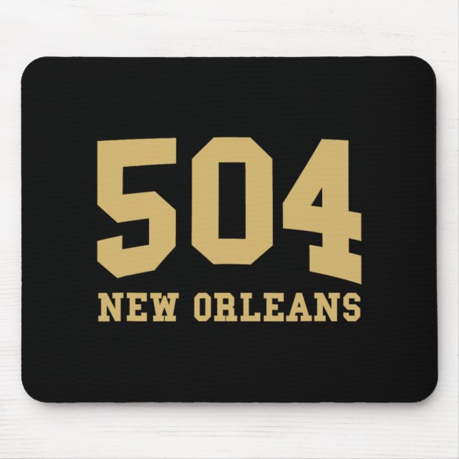 Tapis De Souris New Orleans Area Code 504 - Hometown Pride - Clic  (Devant)