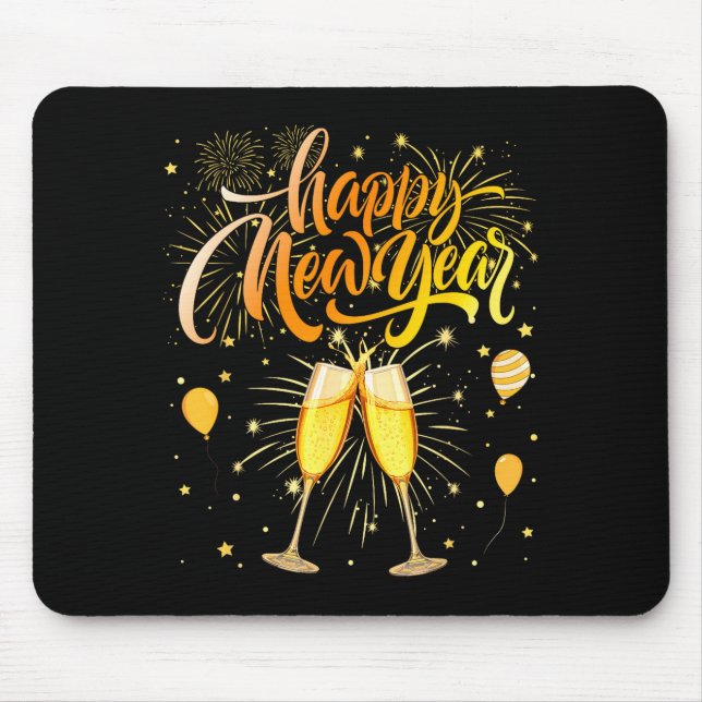 Tapis De Souris New Years Eve Party Supplies Nye Matching Happy Ne (Devant)
