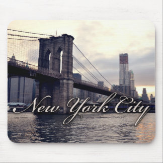 Tapis De Souris New York Brooklyn Bridge Sunset Mousepad