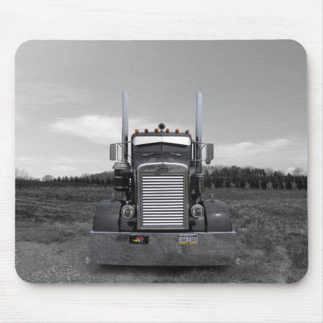 Tapis De Souris Nez b/w Mousepad d'aiguille de Peterbilt (Devant)