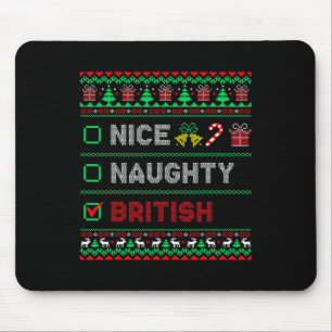 Tapis De Souris Nice Naughty British Christmas Checklist Angleterr