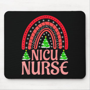 Tapis De Souris Nicu Nurse Christmas Crew Nurselife Nurse Noël