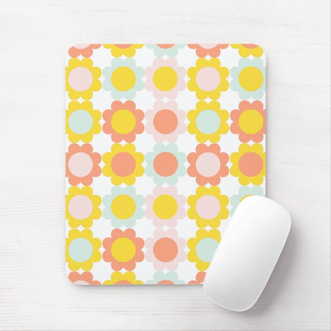 Tapis De Souris Niedliche Blumen Muster (Avec souris)