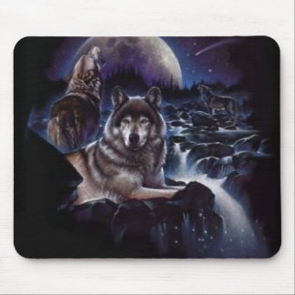 Tapis De Souris Night-Wolves-wolves-2812983-296-300