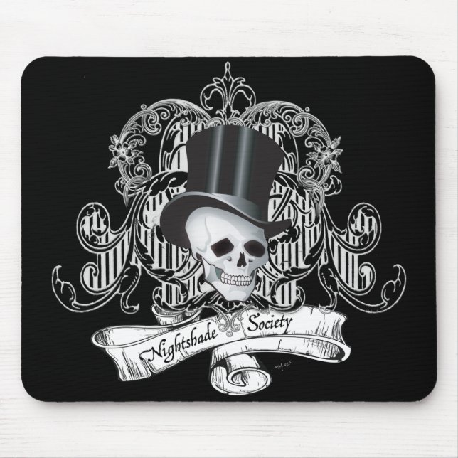 Tapis De Souris Nightshade Society (Couleurs foncées) (Devant)
