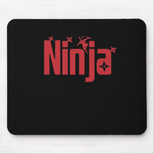 Tapis De Souris Ninja avec des étoiles de lancer