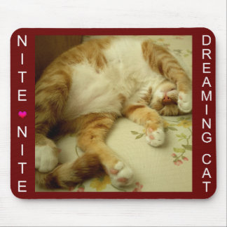 Tapis De Souris Nite Nite rêvant le chat Mausepad