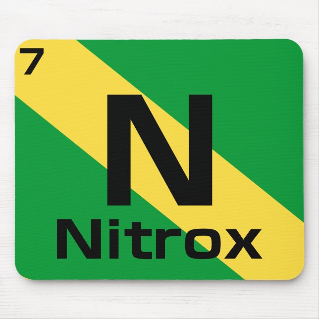 Tapis De Souris Nitrox Dive Flag Periodic Table Mousepad (Devant)