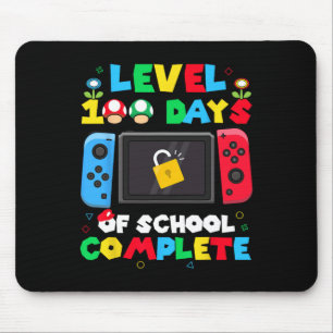 Tapis De Souris Niveau 100 Jours De L'École Complet Jeu Vidéo Game