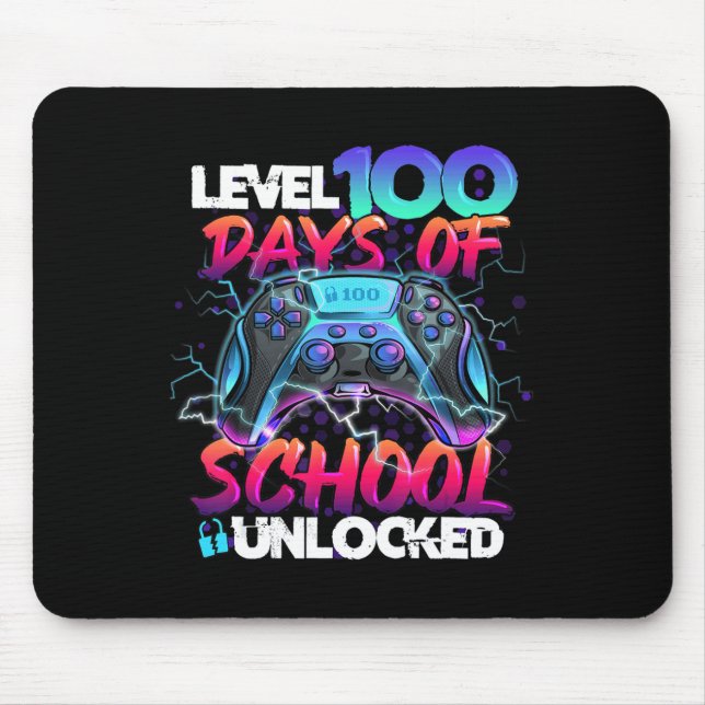 Tapis De Souris Niveau 100 Jours De L'École Joueur Déverrouillé Vi (Devant)