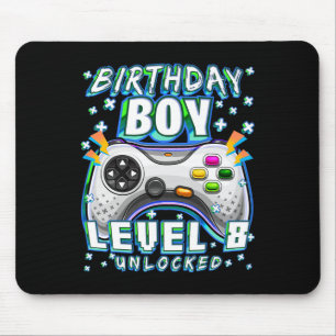 Tapis De Souris Niveau 8 Débloqué Jeu Vidéo 8e Anniversaire Garçon