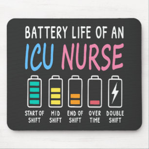 Tapis De Souris Niveau de batterie d'un graphique d'humour d'infir