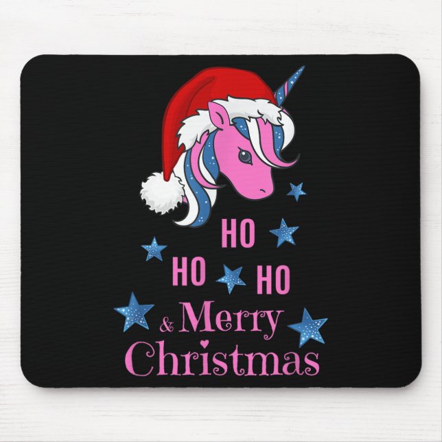 Tapis De Souris Nk Unicorn Santa Merry Christmas  (Devant)