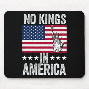 Tapis De Souris No Kings In America Flag Protest Save Democracy 9