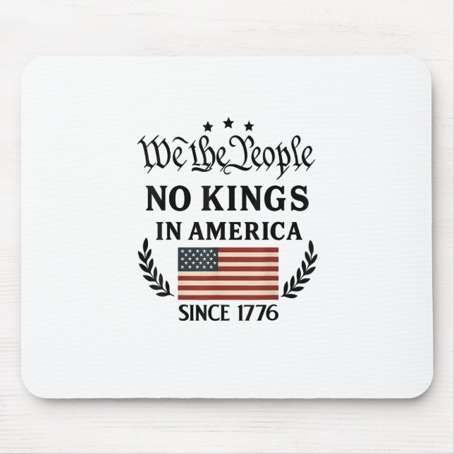 Tapis De Souris No Kings In America We The People Retro Classic (Devant)