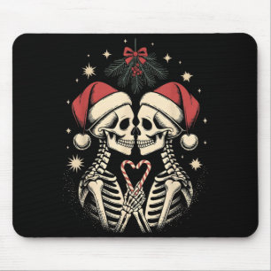 Tapis De Souris Noël Correspondant Couple Gothique Humour Sombre S