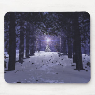 Tapis de souris Noël dans les Pins