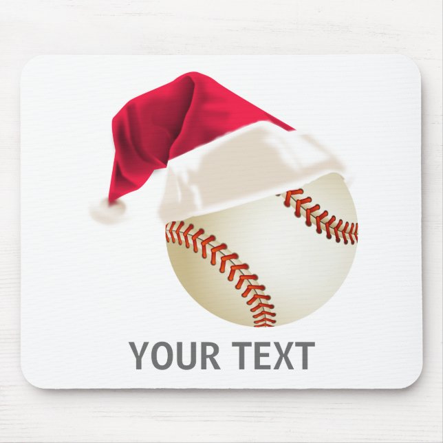 Tapis De Souris noël de baseball (Devant)