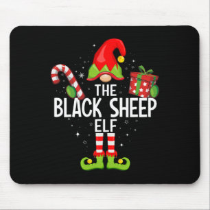Tapis De Souris Noël de la famille des elfes du mouton noir