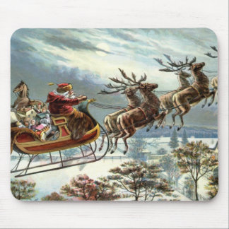 Tapis De Souris Noël de père et son renne