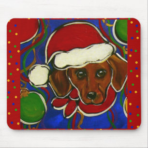 Tapis De Souris Noël Doxie