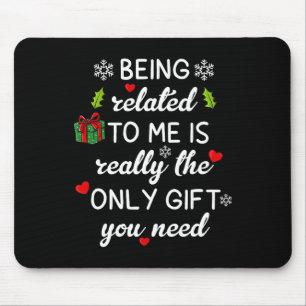 Tapis De Souris Noël Étant Lié À Moi Amusants Pajamas De Famille X